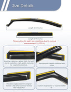 in-Channel Window Rain Guard for Honda CR-V 2017-2022 CRV Rain Guards Side Window Visors Low Profile Vent Visor Window Deflectors Vent Shades Car Accessories