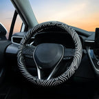 Topography Steering Wheel Cover Auto Leather Steering Wheel Protector, Anti-Slip, Breathable, Absorbing Sweat, Universal Topography Car Accessories 14.5–15 inch,Fit for Most Car, Trucks, SUV