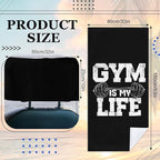 2 Pack Car Towel Seat Covers with Storage Bag, Multifunctional Towel for Gym Outdoor Sport, Picnic, Beach, Pet Dog Travel,Non-Slip Washable Car Seat Protector (Gym is Life)