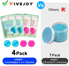 FiveJoy Car Cleaning Gels, 4-Pack Universal Auto Detailing Tools Car Interior Cleaner Putty, Dust Cleaning Mud for PC Tablet Laptop Keyboard, Camera, Printers, Calculator - 320g (2.8oz/pcs)