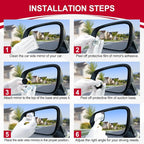 Blind Spot Mirror，Rhombus Shaped HD Glass Frameless Convex Rear View Mirror with wide angle Adjustable Stick for Cars SUV and Trucks, Pack of 2