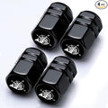 4Pack Compass Tire Valve Stem Cap Compass Car Accessories Aluminum Alloy Rust-Proof Universal Dust Covers Tire Air Cap for Car,Truck,SUV,Bike,Motorcycle Tires,Gifts for Women Mom Men