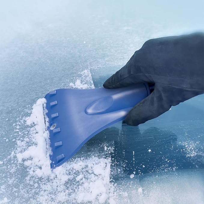 18" Telescoping Snow Broom & Ice Scraper for Cars, No-Scratch Foam Brush - Long and Extendable Ice Removal Tool for Car Window and Automotive Windshield, SJBLZD