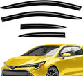 Extra Durable Window Deflectors Tape-On Window Visors Rain Guards Fit for Toyota Corolla 2020-2026 Hatchback, Sun Visors, Wind Vent for Shades, Exterior Car Accessories - 4pcs. AG0155