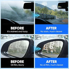 2025 New Glass Polishing Liquid with Sponge - Windshield Anti Fog Hydrophobic Coating Spray, Scratch Remover for Car Windows, Mirrors, Oil Film & Glass Surfaces (3)