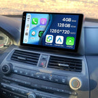 4+128G Radio for Honda Accord 8th 2008-2013, 10.1" Touch Screen Radio Kit with Wireless CarPlay/Android Auto, 5GHz WiFi, Bluetooth 5.0, EQ, GPS Navigation, 1280 * 720, Backup Camera