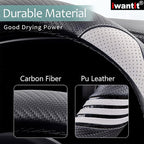 Cute Steering Wheel Cover for Women, Pu Leather with Anti-Slip Rubber Ring, Steering Wheel Protector for Men, Universal Fit 14.5-15 inches for Cars,SUV (Pearl White)