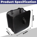 Car Trash Can, 2.8 Gallons Foldable Car Garbage Can, Collapsible Hanging Car Trash Bin for Car Seat, Leakproof Garbage Bags, Car Interior Accessories
