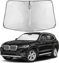 Windshield Sunshade Compatible for BMW X3 2018-2024, 2025, 2026 Including sDrive30i, xDrive30i, M40i, and Hybrid Trims, Sun Visor for Front Window Sun Shade Cover, Car Accessories