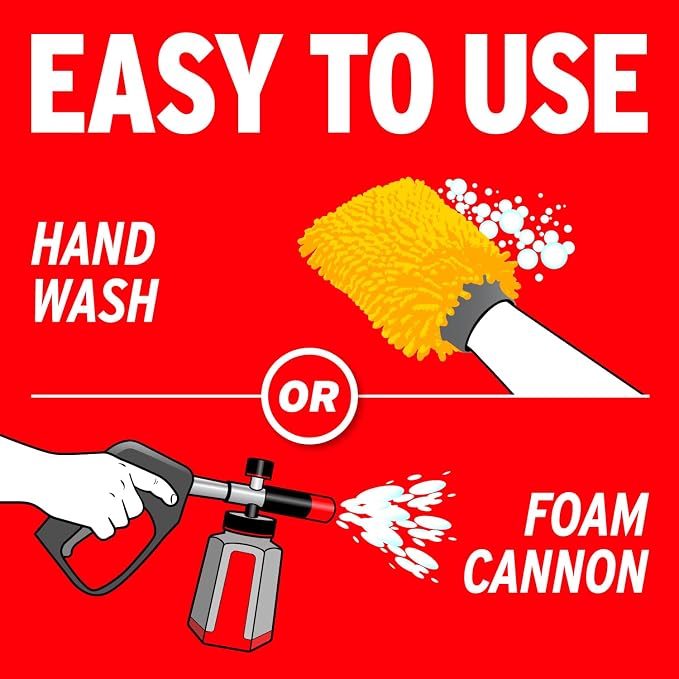 California Gold Ceramic Wash & Wax, 50 oz. – pH Neutral, Eco-Friendly, Super-Sudsy, Watermelon Scented, Boosts Beading, Enhances Gloss & Leaves a Streak-Free Shine, Foam Cannon Ready (05650)