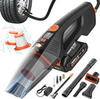 20V Car Vacuum & Air Inflator, Dual Function High Power Handheld Cordless Vacuum with 18000pa Suction Power for Car Cleaning, Household Dust Removal, Inflation