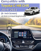 PZK Car Phone Mount for Toyota C-HR CHR 2019-2022 Accessories 8-inch Screen | Magnetic Cell Phone Holder with Magsafe 360° Rotation Hand-Free Phone Cradles Not Affect Vent for All 4-7.0'' Smartphones