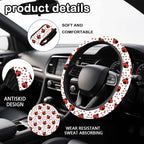 Western Aztec Steering Wheel Cover 15 Inch Universal Neoprene Steer Cover | Southwestern Brown Car Accessories Decor Non-Slip Fit Auto SUV Truck, Boho Gifts for Women Men Birthdays Festivals