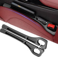 Car Seat Gap Filler Organizer Universal for Car SUV Truck Accessories Seat Gap Plug Blocker with Storage Slot Black 2 Pack