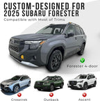 Car Door Storage Box for 2025 Subaru Forester Accessories, Front & Rear Door Side Pocket Organizer with Cup Holder Tray for Car, Non-Slip Door Slot Protective Pad, 4 Pack