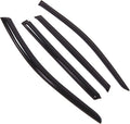 WD2-843 Dark Smoke 4 Pcs Set Window Visor (Outside Mount) Deflector Rain Guard Compatible with 2009-2014 Subaru Legacy Wagon
