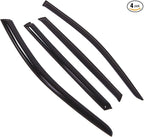 Outside Mount Window Vent Visors Rain Guards Compatible with Subaru Legacy Wagon 2009-2014 | Side Window Wind Deflectors Rain Shields | Smoke Tinted, 4 Pcs Set, DGWV-843