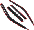 WD2-156i Dark Smoke 4 Pcs Set Window Visor (in-Channel) Deflector Rain Guard Compatible with 1991-2001 Ford Explorer