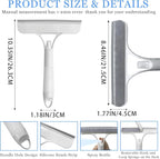 3 in 1 Window Cleaning Scraper with Spray,Glass Squeegee with Removable Hook-and-Loop Scrubbing Sponge,Mirror Cleaner Tool for Home,Car Windshield,Shower Glass,Easy Scrubbing & Streak-Free Cleaning