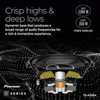 A-Series TS-A25S4 10” Subwoofer – 1300W Max, Sealed or Ported Enclosure Compatible, Strong Bass