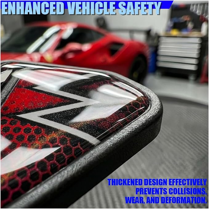 Craedli 2PCS Sport Style Car Door Edge Protector, Anti-Collision Automotive Door Corner Guards, Universal Self-Adhesive Vehicle Exterior Decoration Accessories for Car, Truck, SUV (Red)