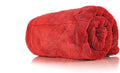 The 1500 - Heavy Duty Car Drying Towel; Perfect for Trucks, Commercial Vehicles, RVs, Boats, and More; Premium 70/30 Blend Twist Loop Design, 1500gsm, 30in x 30in, Red