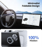 Tesla Phone Mount【Strongest Magnet Power】Foldable Hidden Tesla Phone Holder Fit for All Phone, Tesla Model 3 Model Y for MagSafe Car Mount, Tesla Model 3 Accessories, Tesla Model Y Accessories