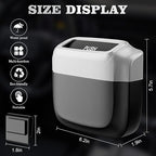 Car Trash Can with Lid，Built-in Storage Garbage Bag，Leakproof Vehicle Trash，Car Accessories for Interior,Mini Garbage Bin for Automotive, Home, Office, Kitchen, Bedroom，with 30pcs Trash Bags