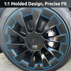 Wheel Rim Protector for Tesla Model Y 20 Inch Induction Wheels All-in-one Car Tire Trim Rings Rim Case Hubcaps Wheel Cover 2020-2024 Model Y Accessories