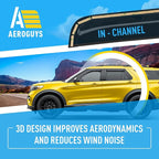 Extra Durable Window Deflectors in-Channel Window Visors Rain Guards Fit for Ford Explorer 2020-2026, Sun Visors, Wind Vent for Shades, Exterior Car Accessories - 4 pcs. AG0902