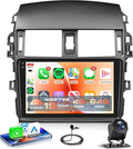 4G+64G Android 15 Car Stereo Radio for Toyota Corolla 2009-2013, Wireless Carplay Andorid auto Mirror Link 9'' INCELL Touchscreen GPS WiFi Bluetooth 5.0 FM/RDS EQ-32 SWC Backup Camera