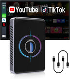 4-in-1 Wireless CarPlay & Android Auto Adapter, Screen Mirroring & HDMI Output for Cars with OEM Wired iPhone/Android, Plug & Play
