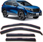in-Channel Window Visors Rain Guards for Honda CRV CR-V 2023 2024 2025 2026 | Window Deflectors, Vent Visor, Sun Shades, Window Shields, Dark Smoke, Car Accessories