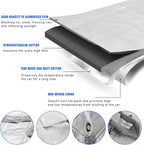 Car Rear Windshield Cover, Magnetic Auto Rear Windscreen Snow Ice Cover, 4 Layers All-Weather Ice Frost Snow Protector, Automotive Winter Accessories for Most Vehicles