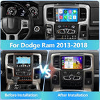 9" Touchscreen Car Stereo for Ram 2013-2019 with CarPlay & Android Auto | GPS Navigation, Bluetooth, SWC, FM/RDS, AHD Backup Camera, Android 13 OS, 2+32GB