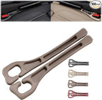 2 Pack Car Seat Gap Filler, Universal Fit Car Seat Crevice Blocker with Storage Slot, Black (Brown) | Stops items from falling into seat gaps; universal fit for most cars, SUVs & trucks; 2-in-1 storage & gap filler.