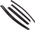 WD2-464 Dark Smoke 4 Pcs Set Window Visor (Outside Mount) Deflector Rain Guard Compatible with 2009-2017 Toyota Venza