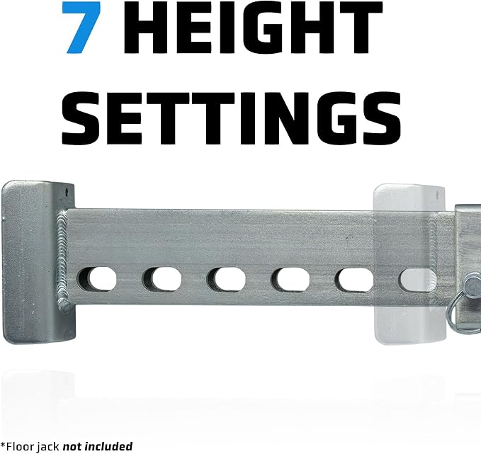 AGM Jack Rod, 3.5 Ton Locking Support Bar for Floor Jacks, Jack NOT Included, 14" Travel, 3 lb, Compact Jack Stand Alternative for Cars, SUVs, EVs, Safer, Smarter Vehicle Support