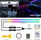 Dreamcolor Acrylic Interior Car LED Strip Light with USB/Type C, RGB 2 in 1 with 59.04 inches LED Strip, Dynamic Chasing Music Sync Neon Ambient Lighting Kits