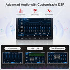 A5L 9 Inch Double-DIN Android Car Stereo Wireless CarPlay Android Auto, Wi-Fi/USB Tethering, GPS Navigation, AI-Powered Car Radio, 24EQ, Mirror Link, HD LRV, Backup Camera, OTA Upgrade