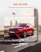 D21 Dash Cam, Real 4K Dash Camera Front 5G WiFi GPS, 3" LCD Super Night Vision Car Camera, 157°Wide Angle Dash Camera for Cars with App, Accident Record, G-Sensor, Parking Mode, 512GB Max