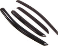 WD2-171 Dark Smoke 4 Pcs Set Window Visor (Outside Mount) Deflector Rain Guard Compatible with 2008-2009 Ford Taurus