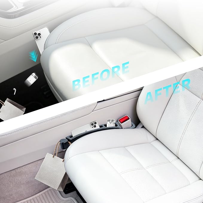 Car Seat Gap Filler 2PCS, Storage Organizer Prevents Items from Falling
