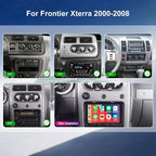 Upgrade Car Radio for Nissan Xterra Frontier 2000 2001 2002 2003 2004 2005 2006 2007 2008, 7 Inch Touch Scree Headunit Stereo with Wireless Carplay Android Auto GPS FM SWC WIFI Bluetooth Backup Camera