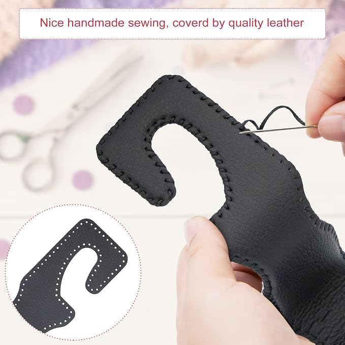 Purse Hook for Car Seat Headrest, Car Purse Holder Leather Vehicle Storage Organizer for Handbags, Groceries, 4Pack Black