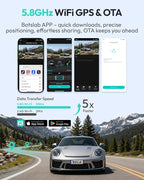 G980H 4K 3-Channel Dash Cam Front Rear Inside, 360° Full Coverage, 3.18" Touch Screen, Free 128GB Card, 24/7 Parking Mode with Sentry & Time-Lapse, Voice Control, 5GHz WiFi, GPS, Night Vision