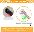 Eytool Clear Door Edge Guards for Cars,Car Door Protector with U Adhesive Edge Protective Trim Ding Protector Fit for Most Car (Clear, 32.8FT)