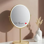 4 x Let Them Mental Health Awareness Rear View Mirror Sticker,Affirmation Mirror Stickers,Car Rearview Mirror Decal,Car Accessories For Women,Water Bottle Laptop Bumper Tumblers Vanity Mirror Decal