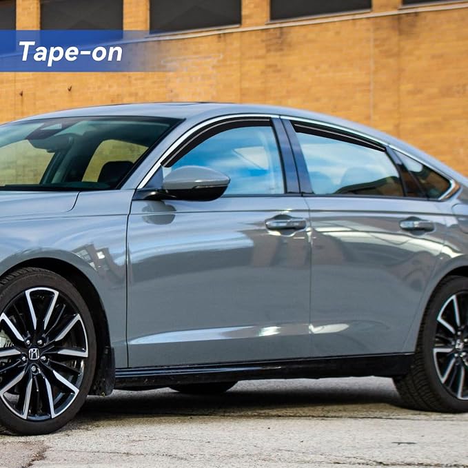 Window Visors Rain Guards for Honda Accord 2023 2024 2025 2026, Out-Channel Window Vent Wind Deflectors Visors Shades for 23 24 25 26 Accord