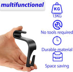 Car Seat Headrest Hook,8 Pack- (Black) | For Organizer Universal for Handbag/Purse/Gym Bag/Hat/Groceries Car Accessories, Car Back Seat Headrest Hook